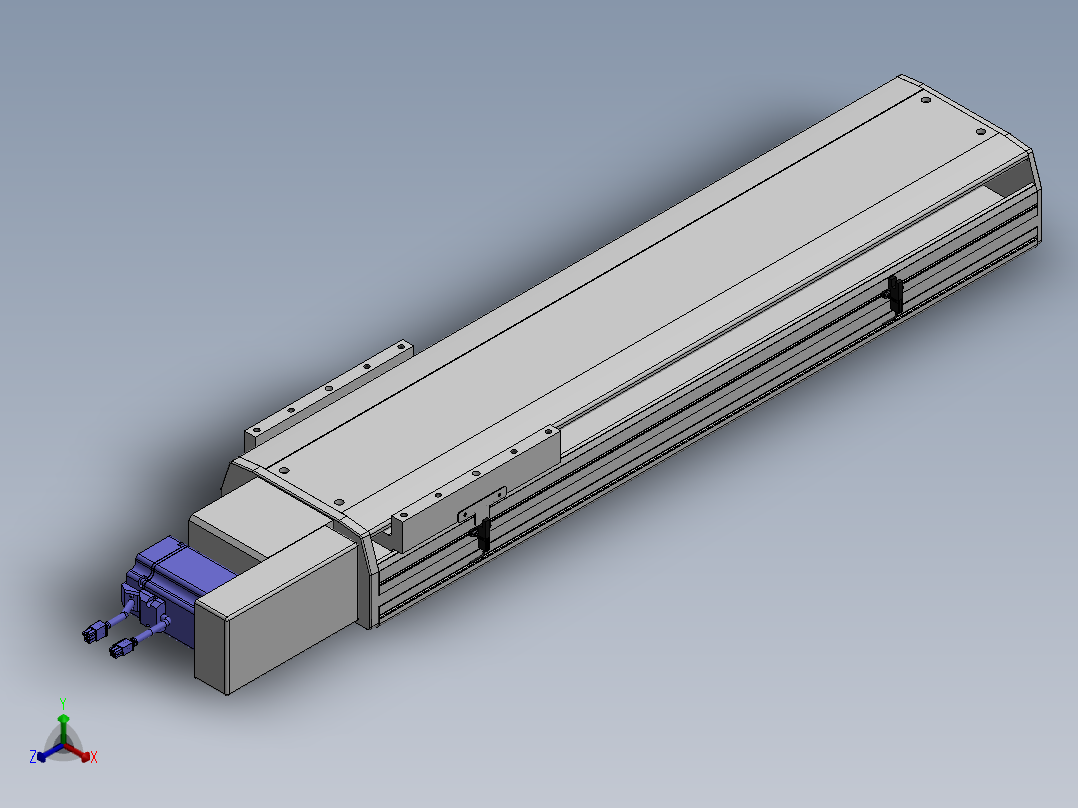 精密模组MT220-L150-600-R-M75-C4正等轴测图