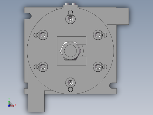 角形轴承箱【轴承座】加工工艺及钻6-φ13孔夹具设计【含UG三维】前视缩略图