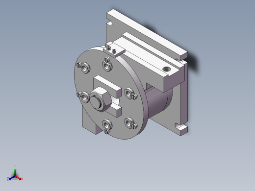 角形轴承箱【轴承座】加工工艺及钻6-φ13孔夹具设计【含UG三维】正等轴测缩略图