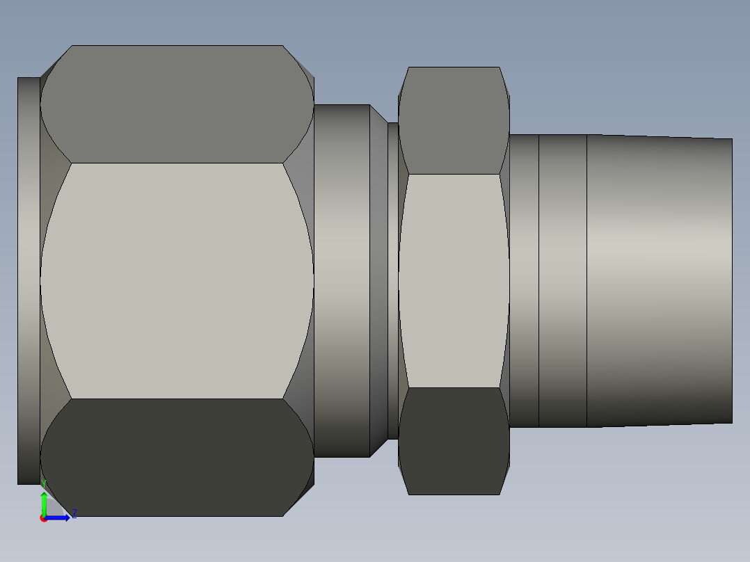 卡套式工业通用硬管接头14_fbu-s左视图