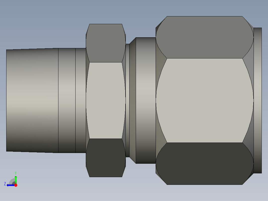 卡套式工业通用硬管接头14_fbu-s右视图