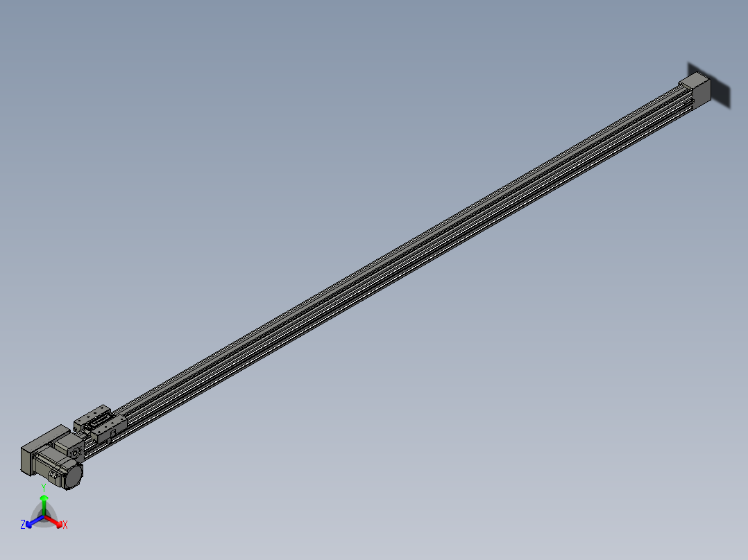 威洛博直线电机模组EB4-L40-S1700-BR-57-MS3主视图