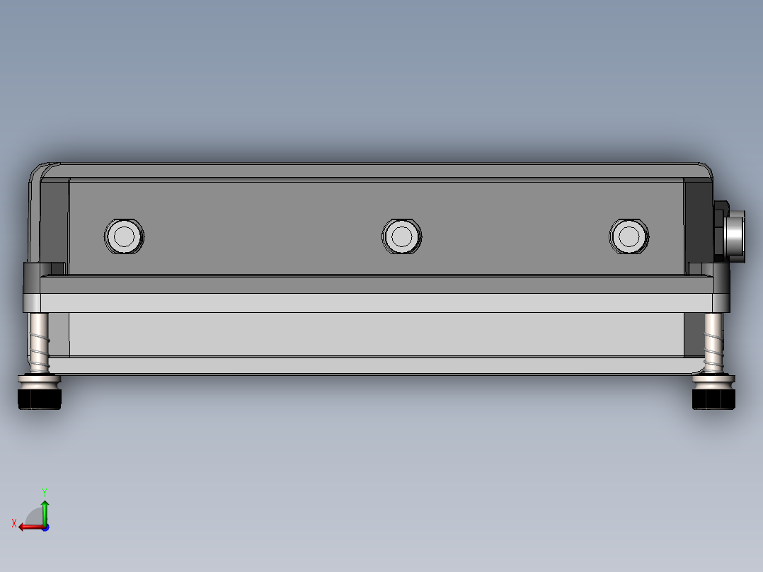 压铸盒子后视图
