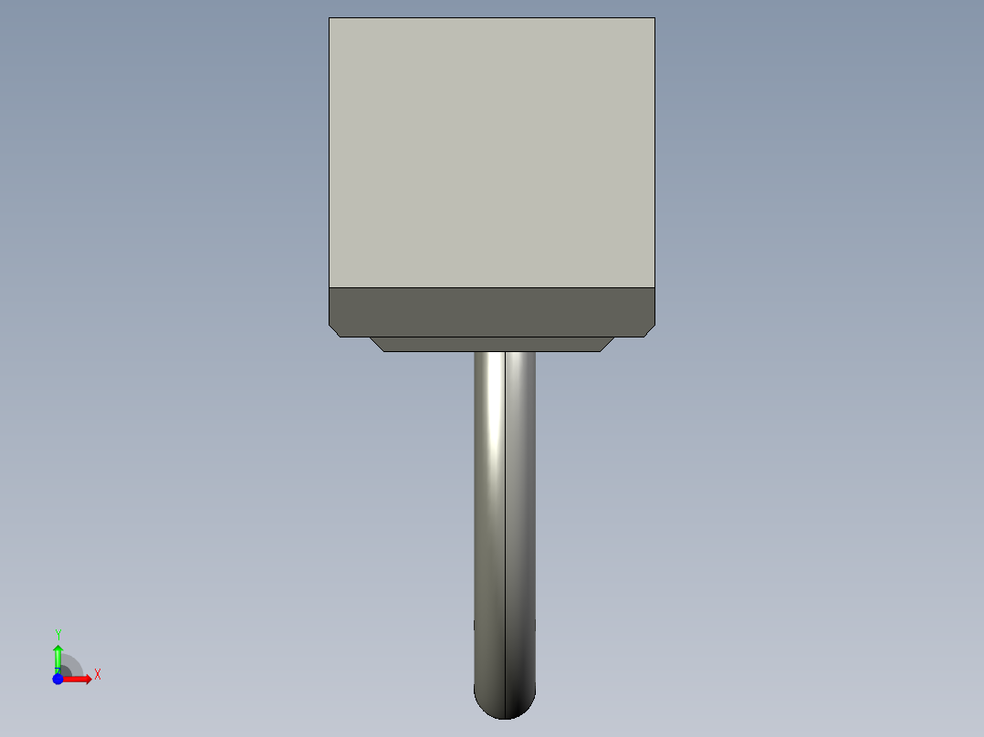 基恩士GT-72(P)_connector_kc图纸模型前视图