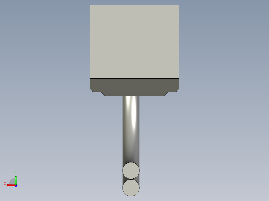基恩士GT-72(P)_connector_kc图纸模型后视图
