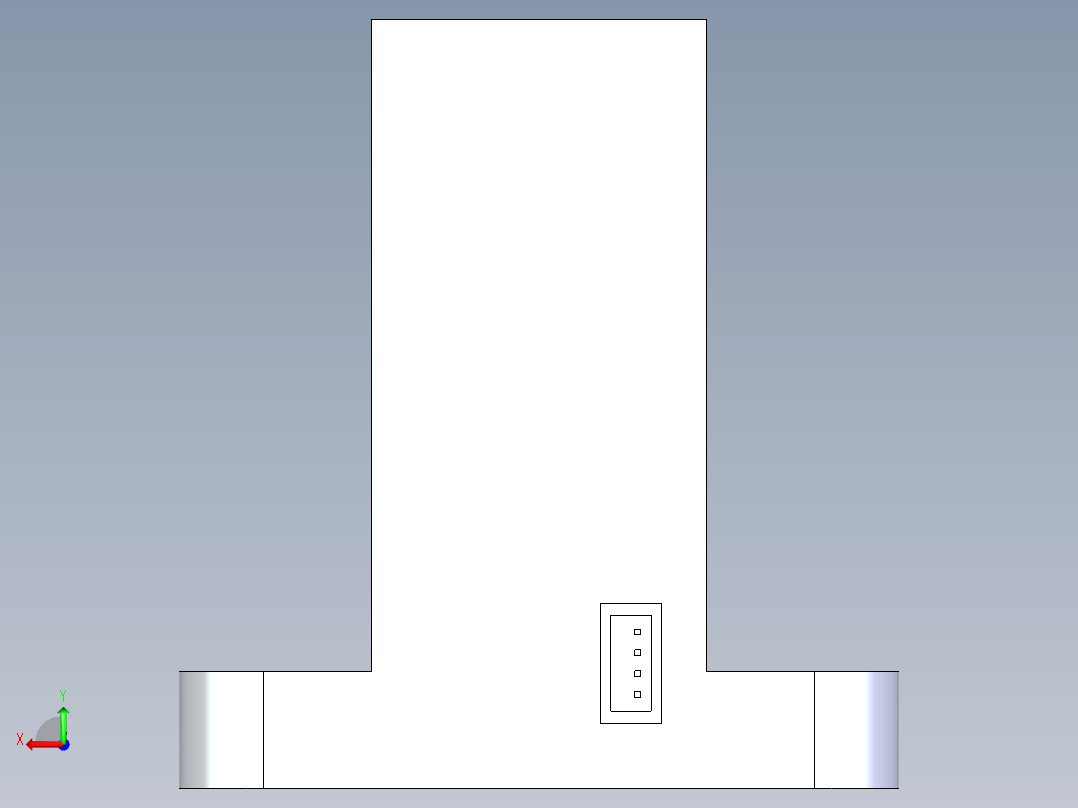 1反射型MA运动传感器 长型 安装方向H型后视图