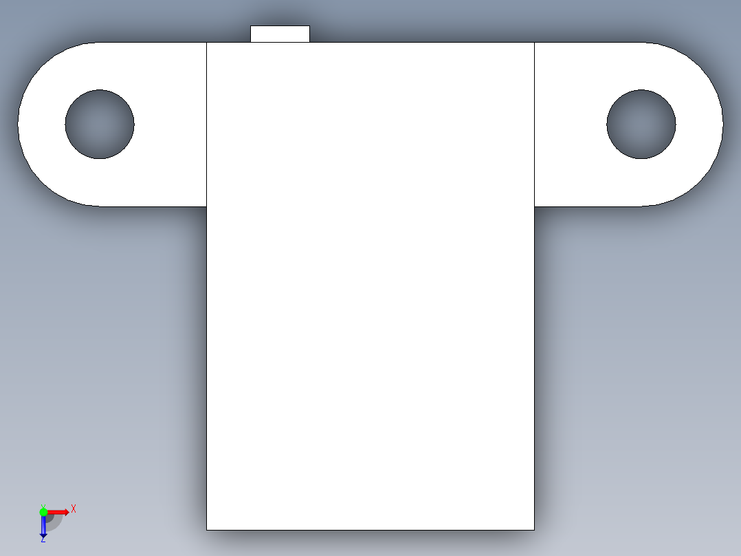 1反射型MA运动传感器 长型 安装方向H型俯视图