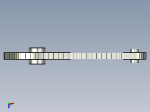 同步带和滑轮--stp三维 3d模型设计图俯视缩略图