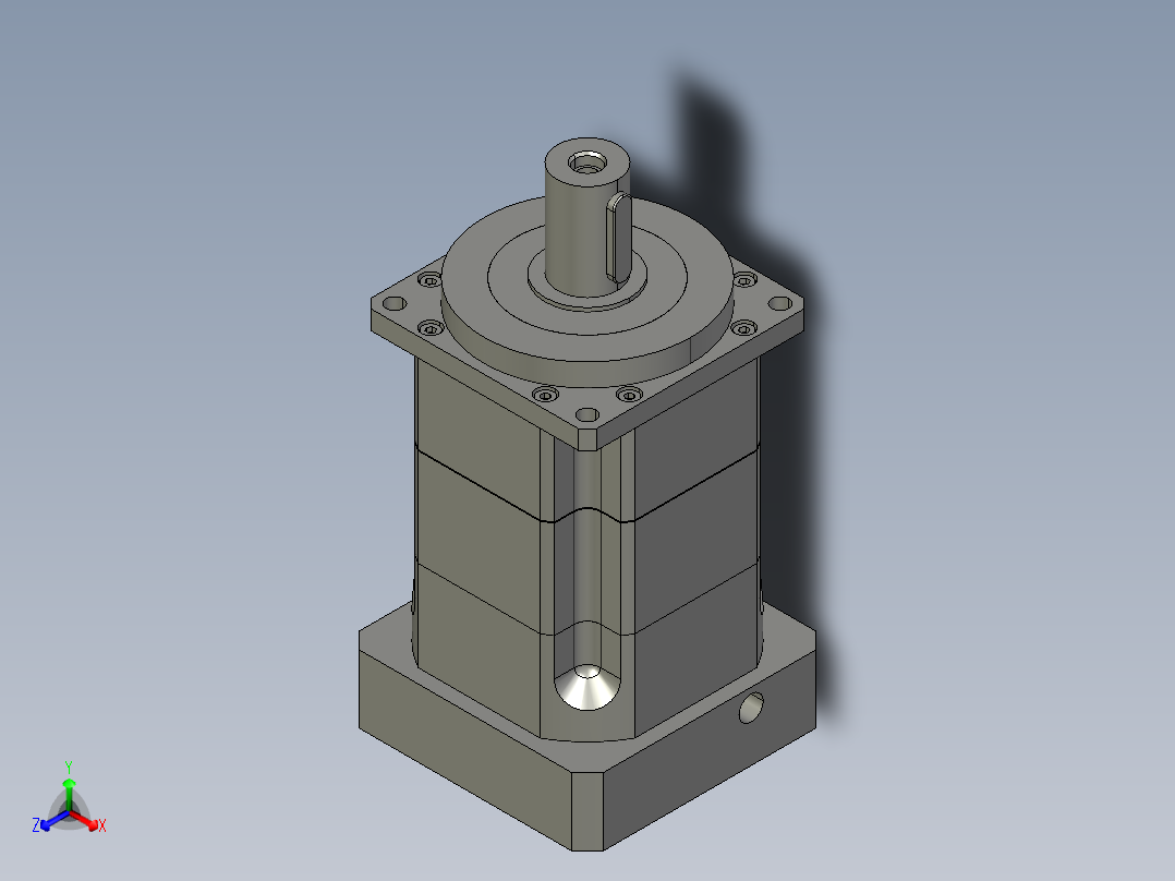 斜齿PGH115-L2 22-110-145-M8 输出32-110-145.STEP主视图