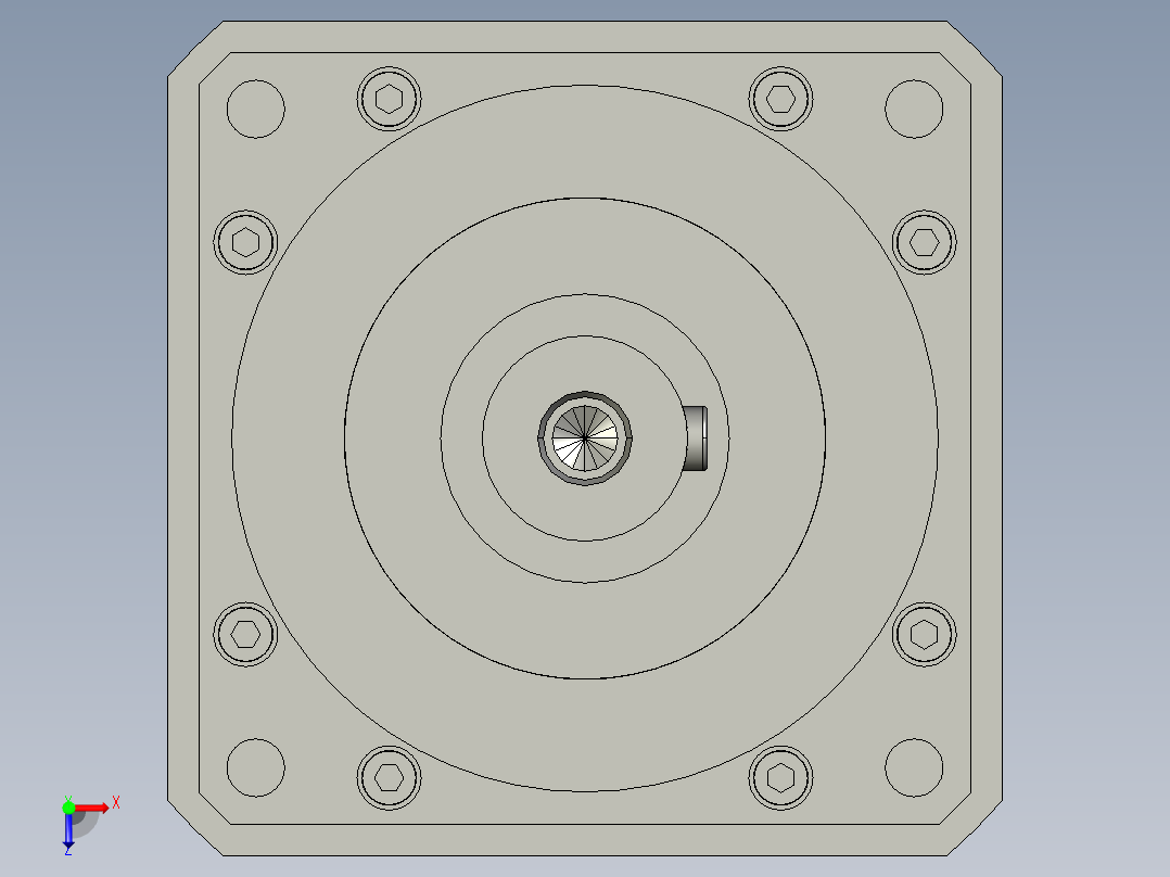 斜齿PGH115-L2 22-110-145-M8 输出32-110-145.STEP俯视图
