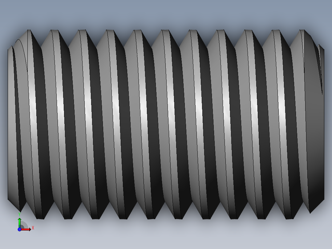 DIN 913-ISO 4026 固定螺钉-M12 L=20.SLDPRT前视图