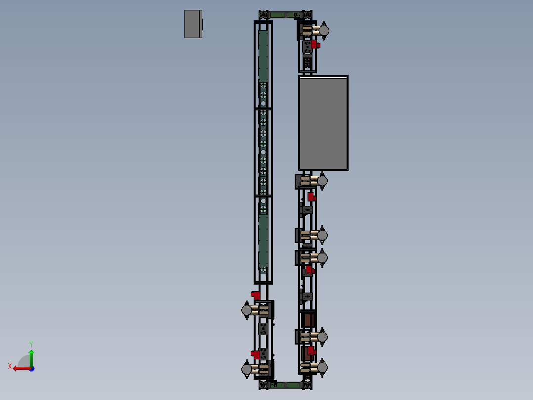 全自动PCB流水作业生产线后视图