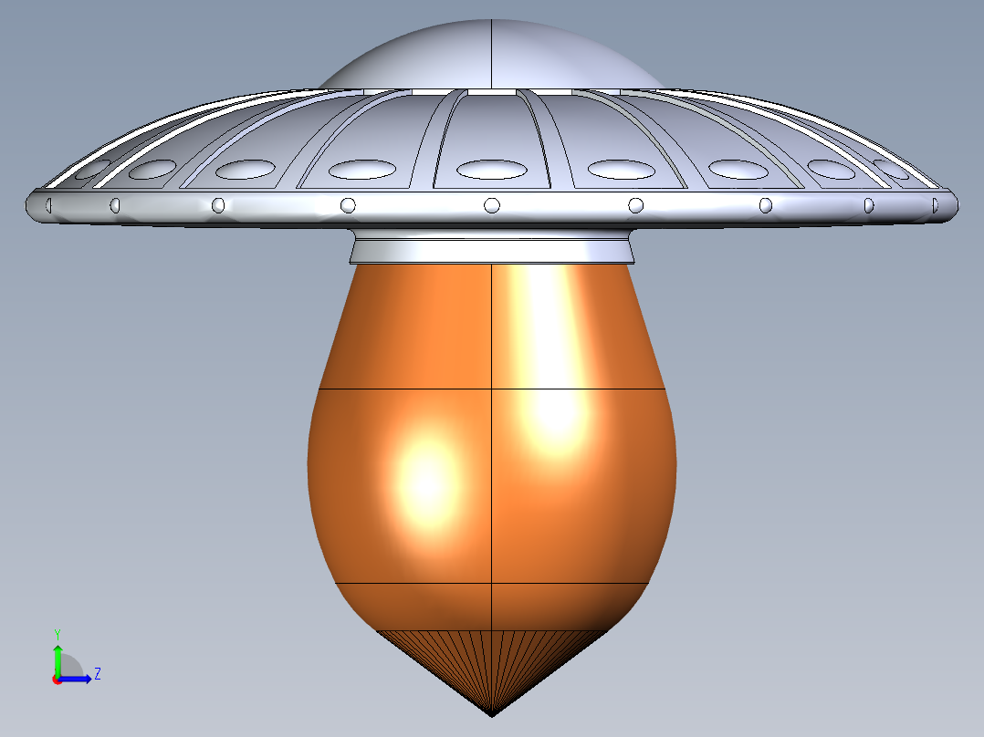 ufo外星飞船5左视图