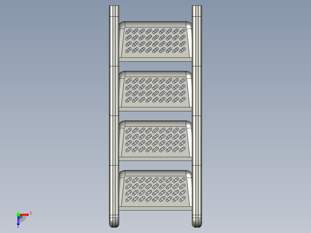 厨房用品货架俯视图