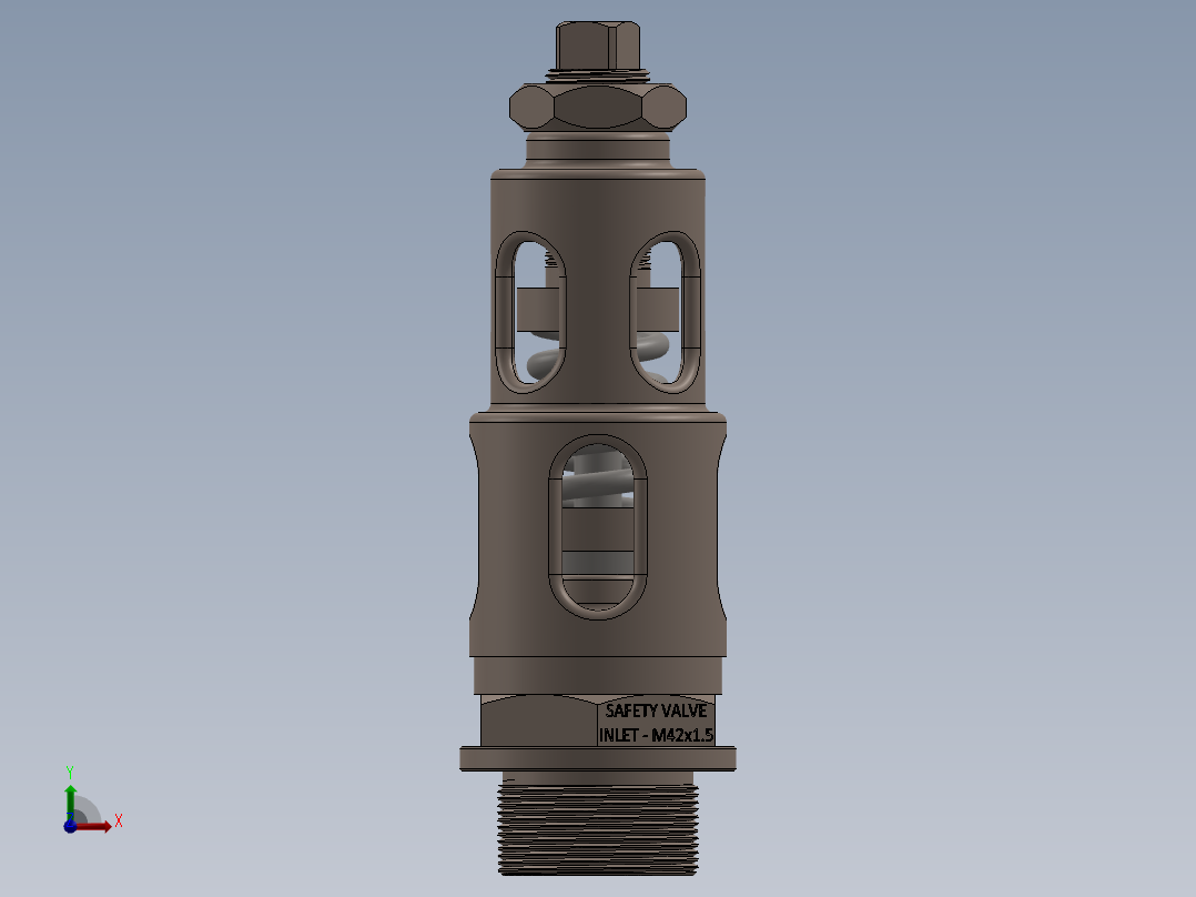 管件接头、螺纹接头、三通(87)前视图