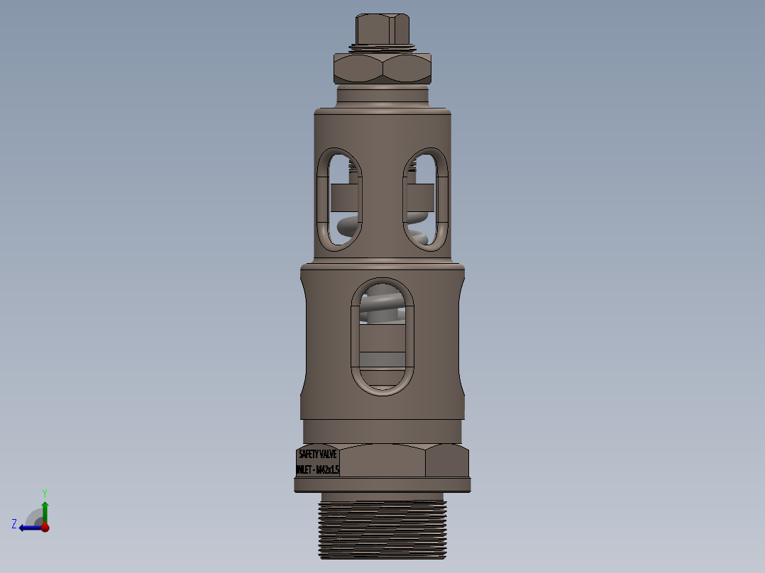 管件接头、螺纹接头、三通(87)右视图