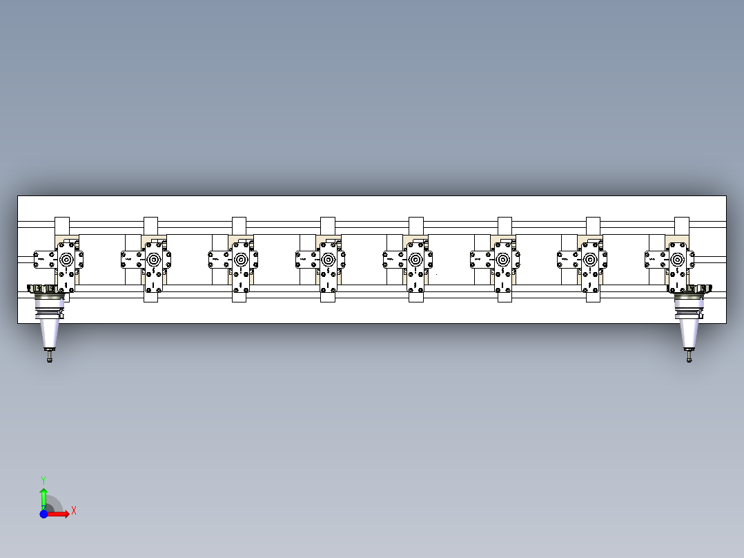 角码-液压夹具前视图