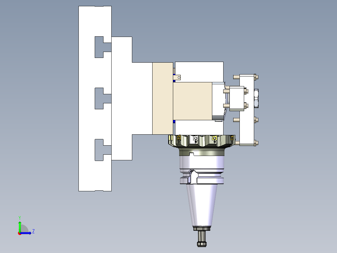 角码-液压夹具左视图