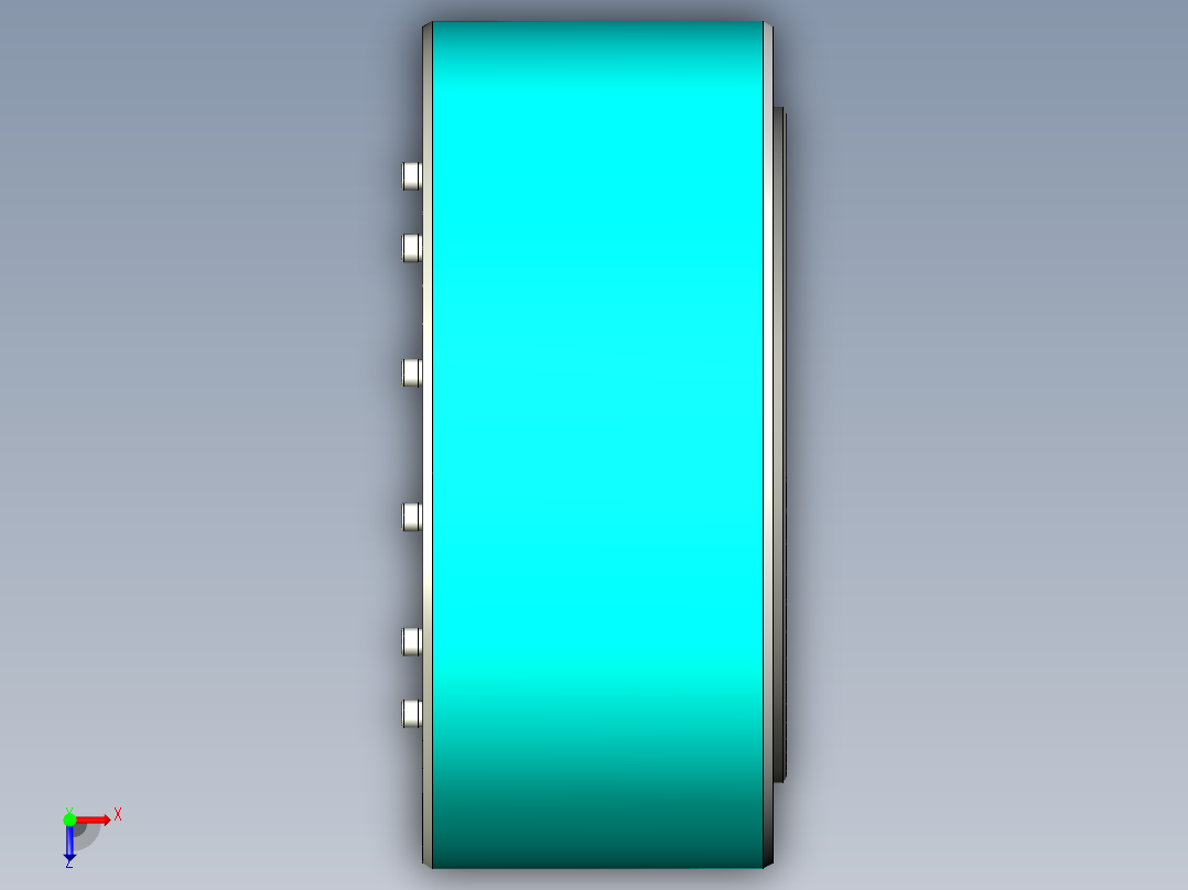 水泵机芯加工生产设备ug10俯视图