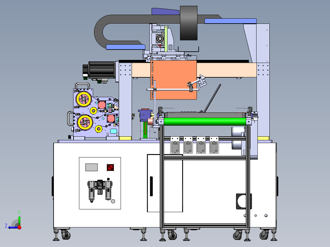 笔记本自动贴标sw20可编辑右视图