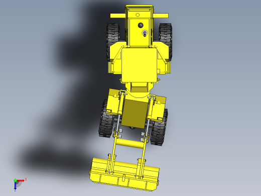 拖拉机装载机反铲俯视缩略图