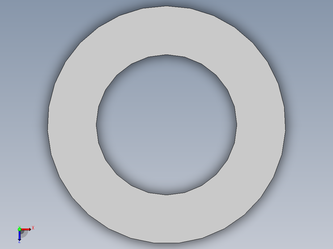 平垫圈C级24×4俯视图