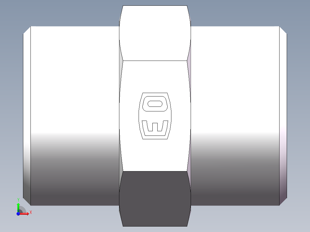 直通接头-G、1D-30前视图