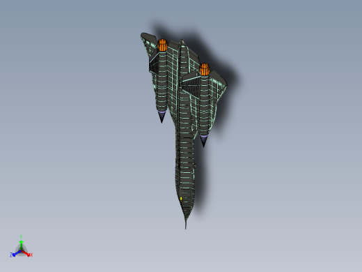 B3004201-洛克希德SR-71侦察机实体组装模型