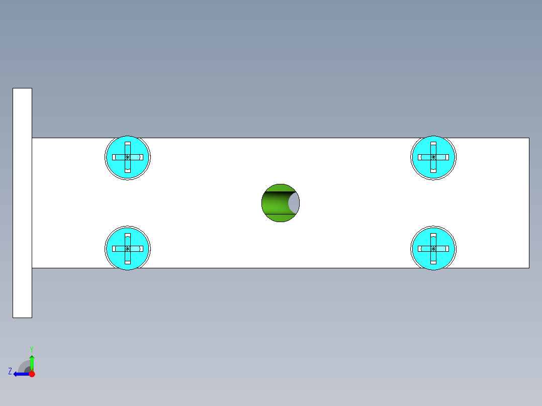 铜管拉直器右视图