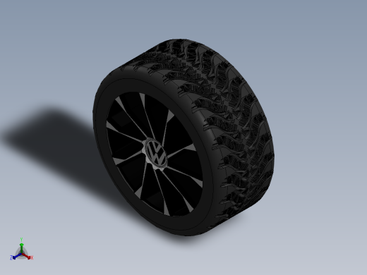 轮毂、轮胎(77)正等轴测缩略图