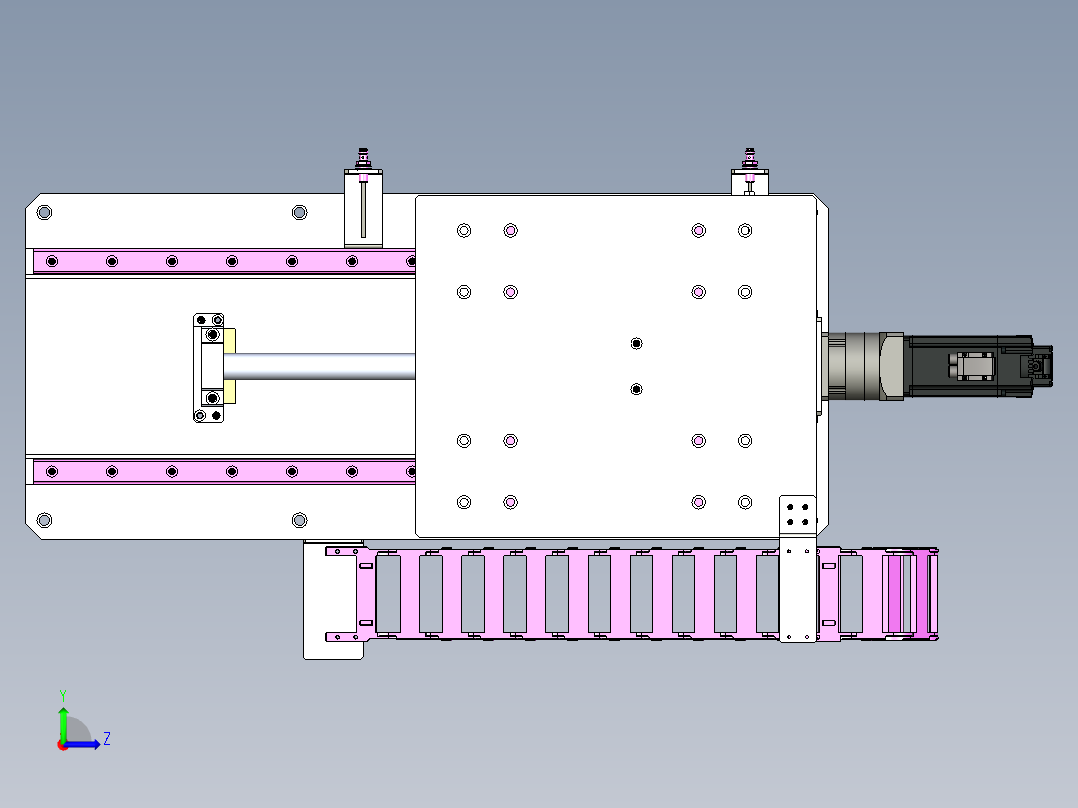 滚珠丝杠模组包含清单左视图