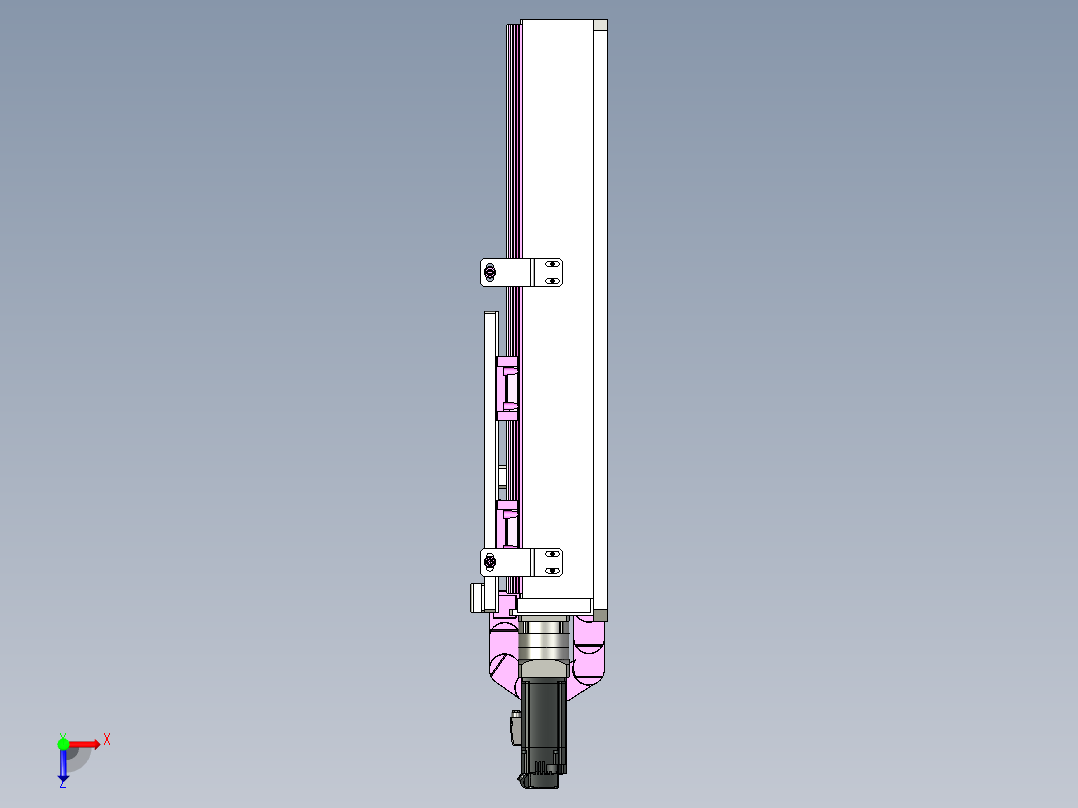 滚珠丝杠模组包含清单俯视图