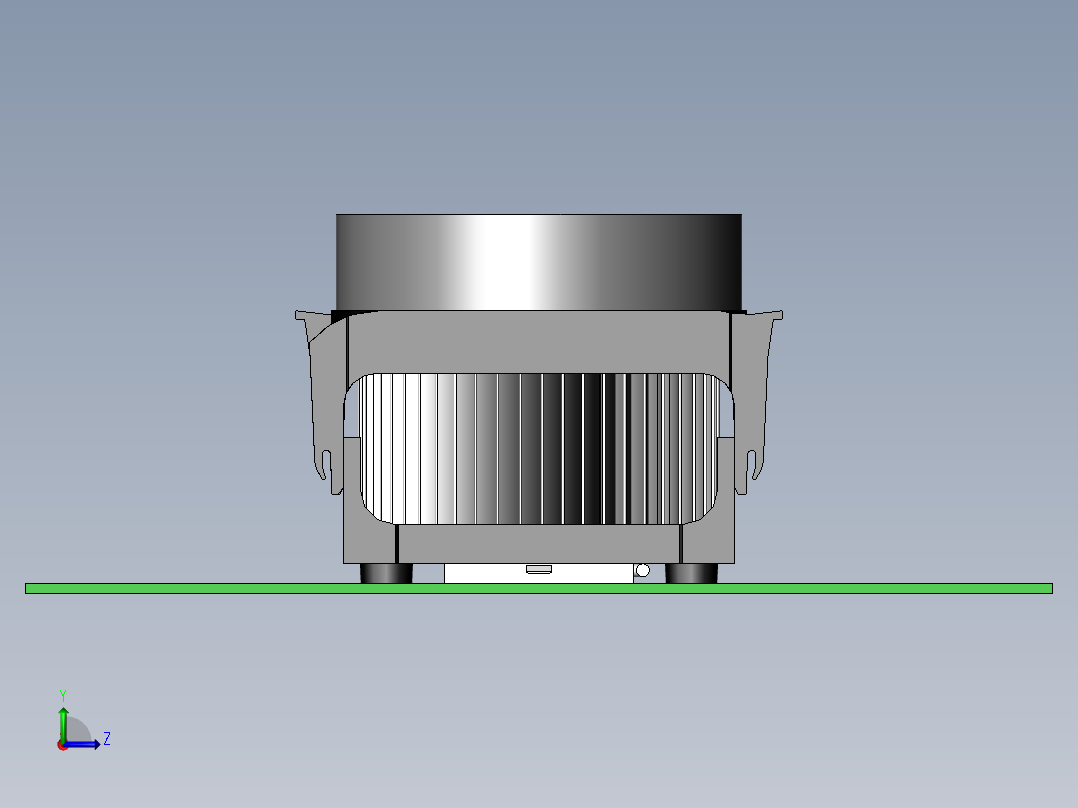 CPU散热器左视图