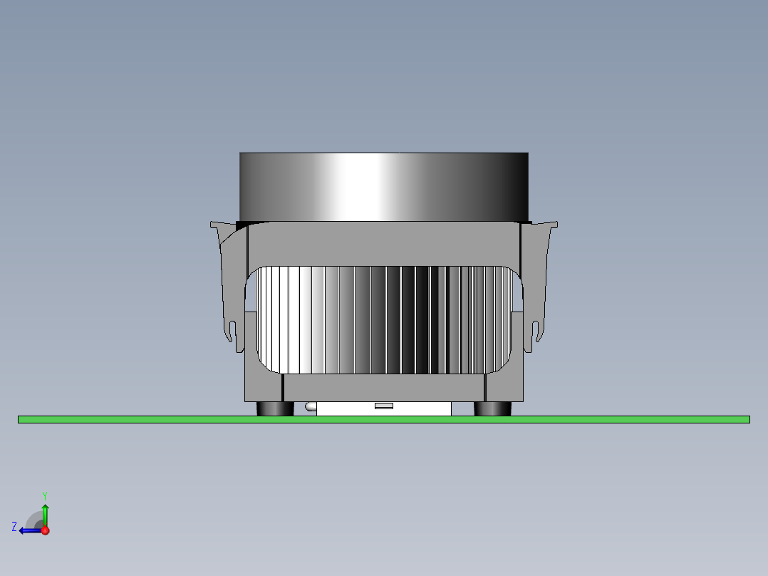 CPU散热器右视图