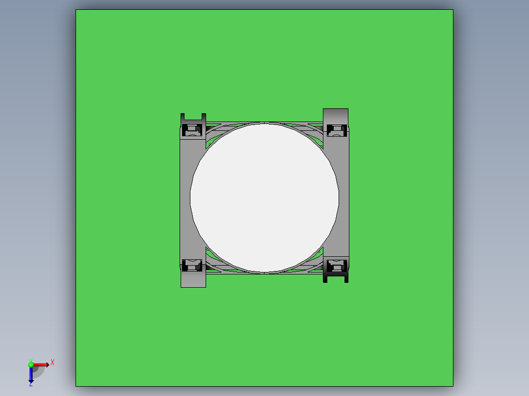 CPU散热器俯视图