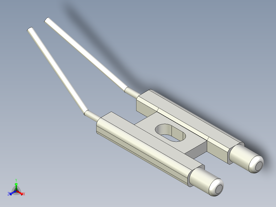 点火电极正等轴测图