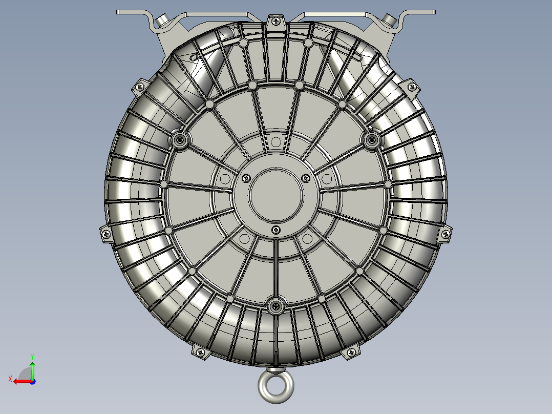 3KW漩涡风机后视图