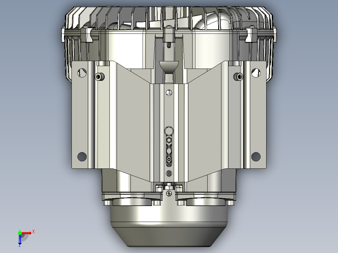 3KW漩涡风机俯视图