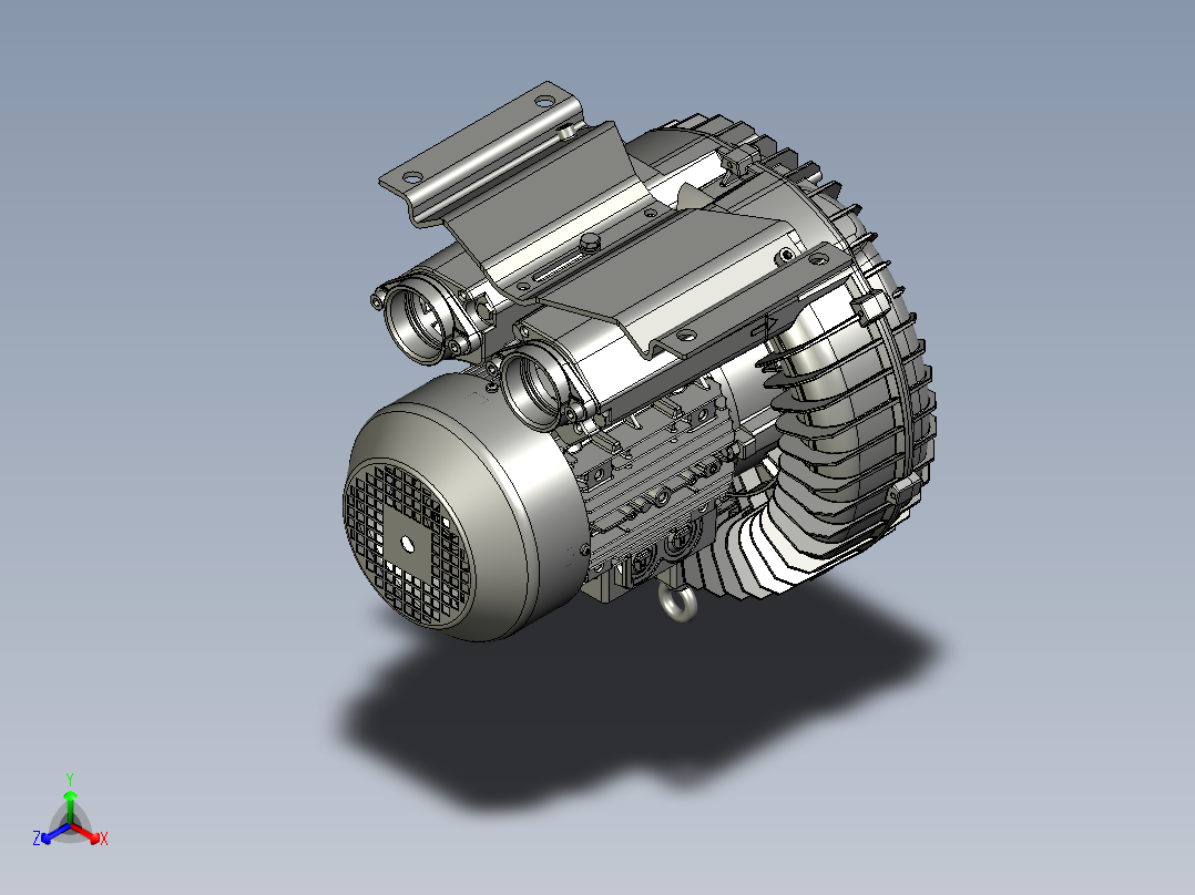 3KW漩涡风机正等轴测图