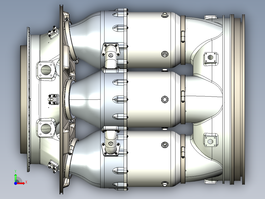 奥伦达喷气发动机前视图