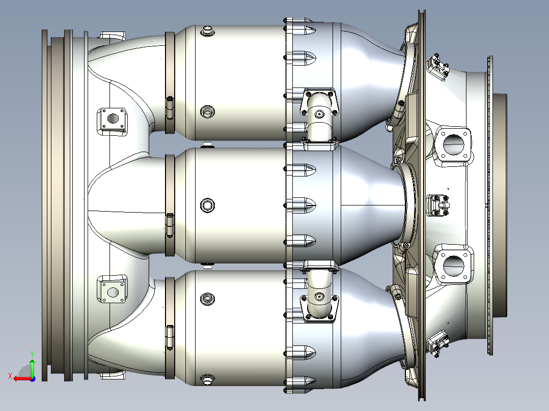 奥伦达喷气发动机后视图