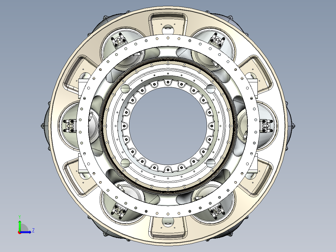 奥伦达喷气发动机左视图