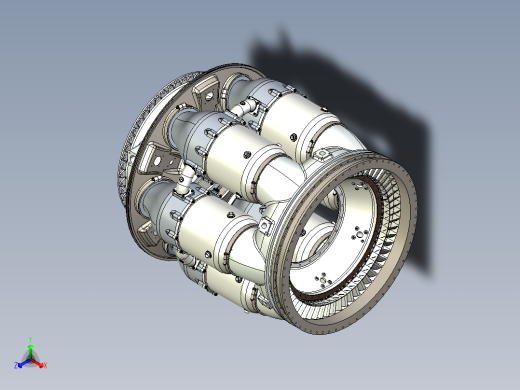 奥伦达喷气发动机正等轴测缩略图