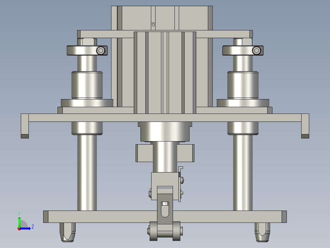 流水线阻挡顶升左视图