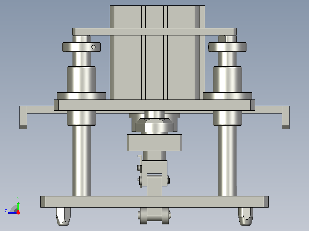 流水线阻挡顶升右视图