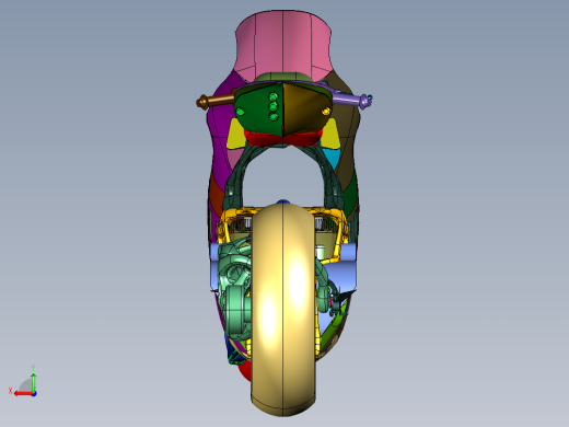 智慧型电动摩托车后视缩略图