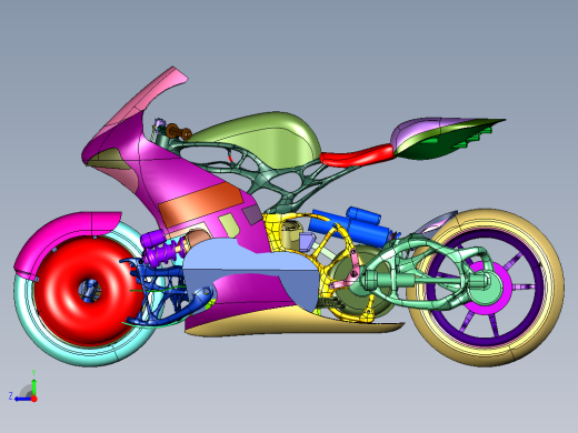 智慧型电动摩托车右视缩略图
