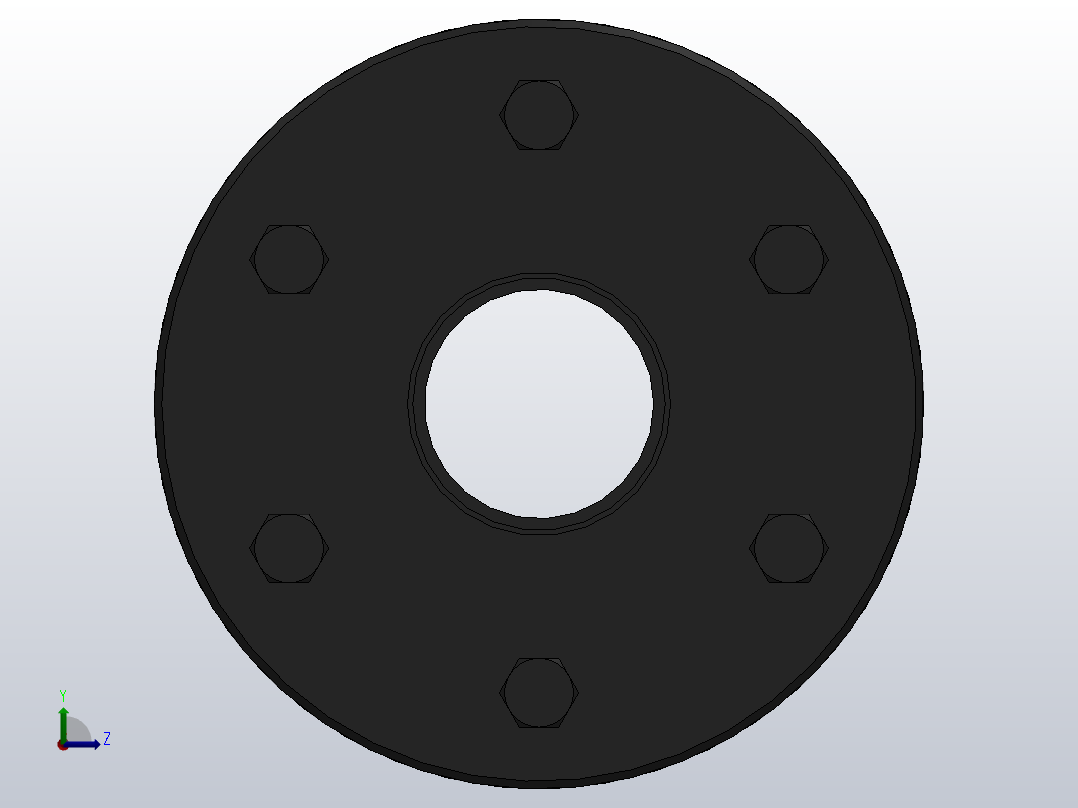 DJM-Y-P型锁紧盘式单型弹性膜片联轴器／SJM-Y-P型锁紧盘式双型弹性膜片联轴器_SJM-19-Y-P-170／Y-P-170-287前视图