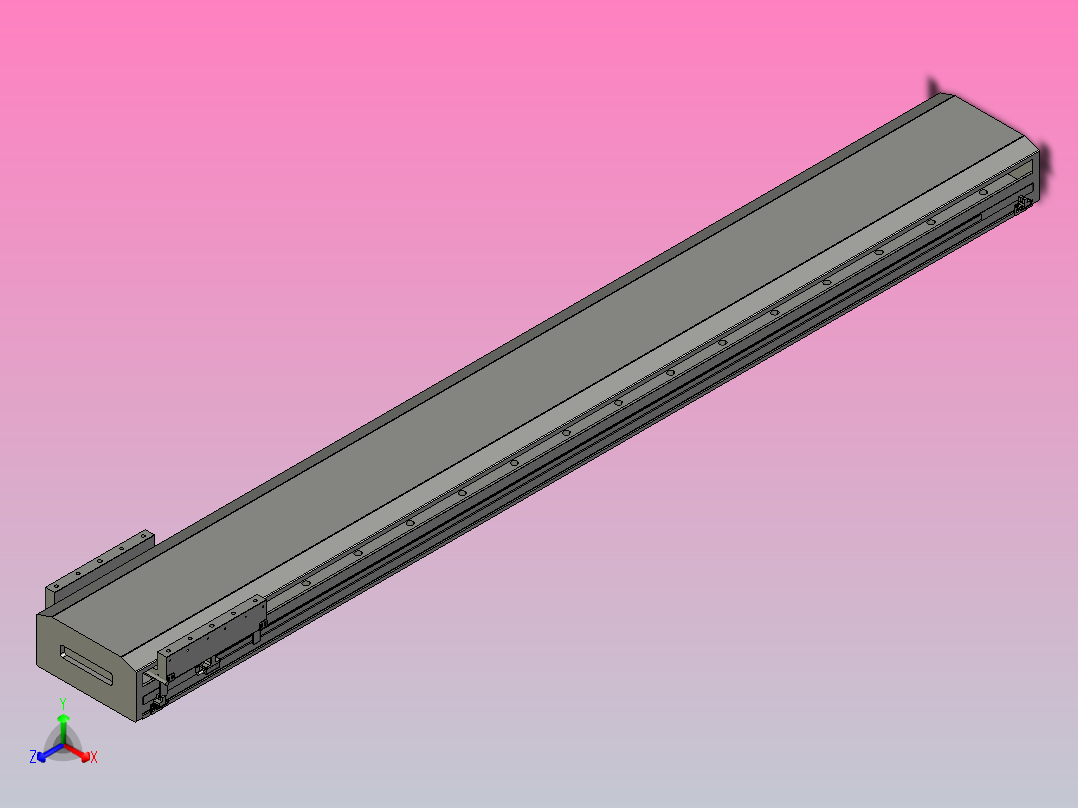 直驱直线电机轴TPA-LNP-230D-P32-L1740-C-1-3-C-10-N3(磁栅尺)正等轴测图