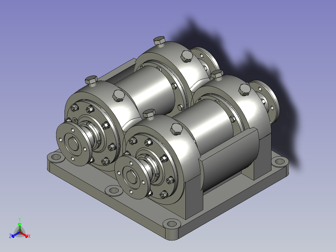 PZ3-MZ13-03-04-00激振器总装配体主视图